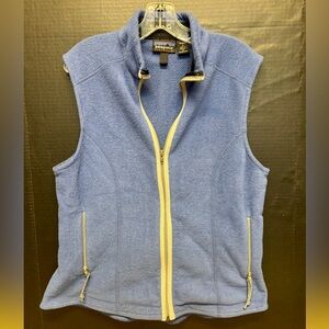 Patagonia Women's Full Zip Large Blue Synchilla Fleece Vest #5394